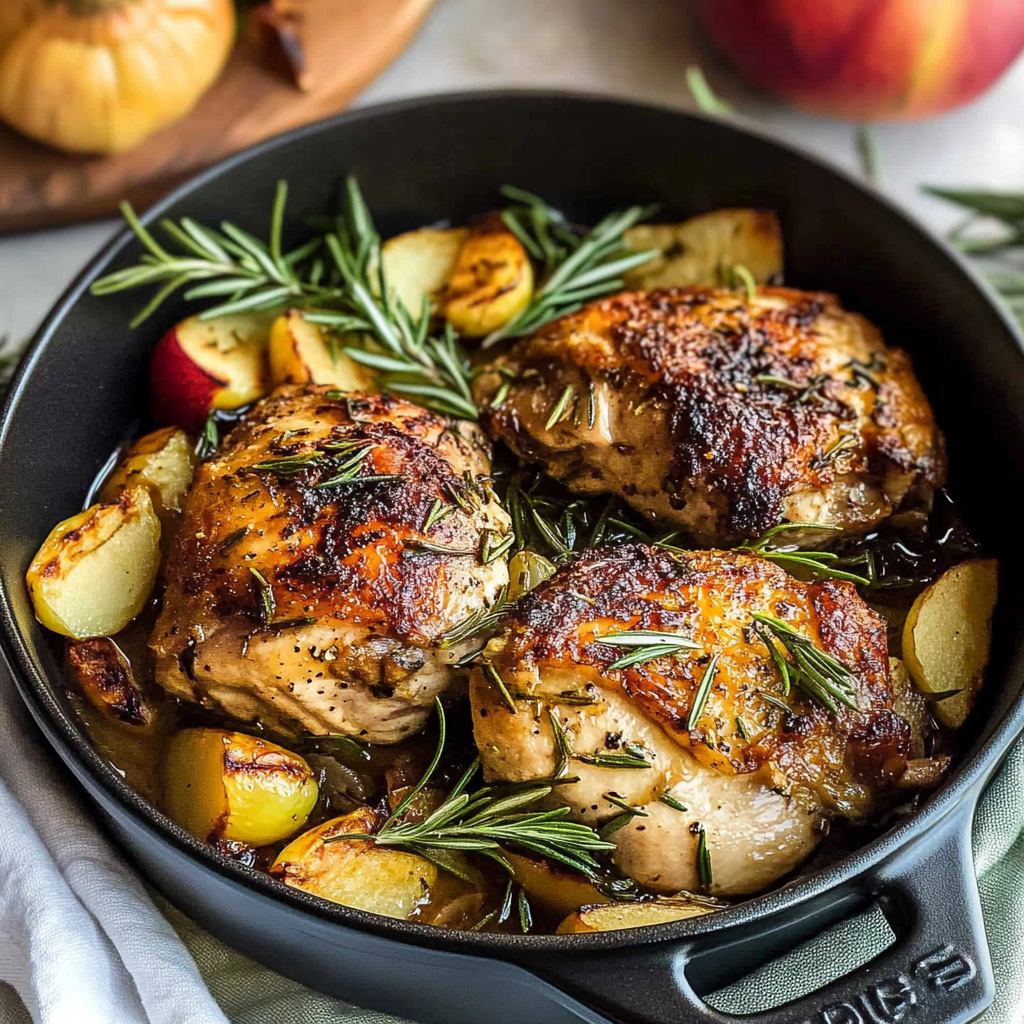 Rosemary Apple Cider Chicken Recipe