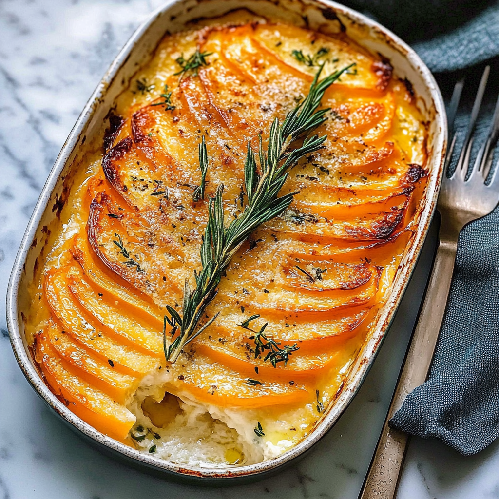 Sage Butternut Squash Gratin