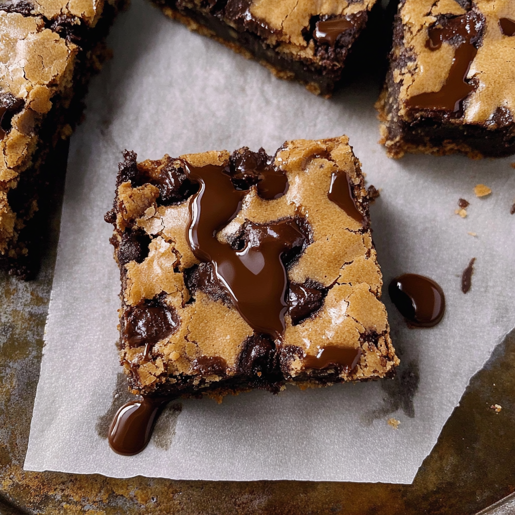 Salted Toffee Espresso Blondies