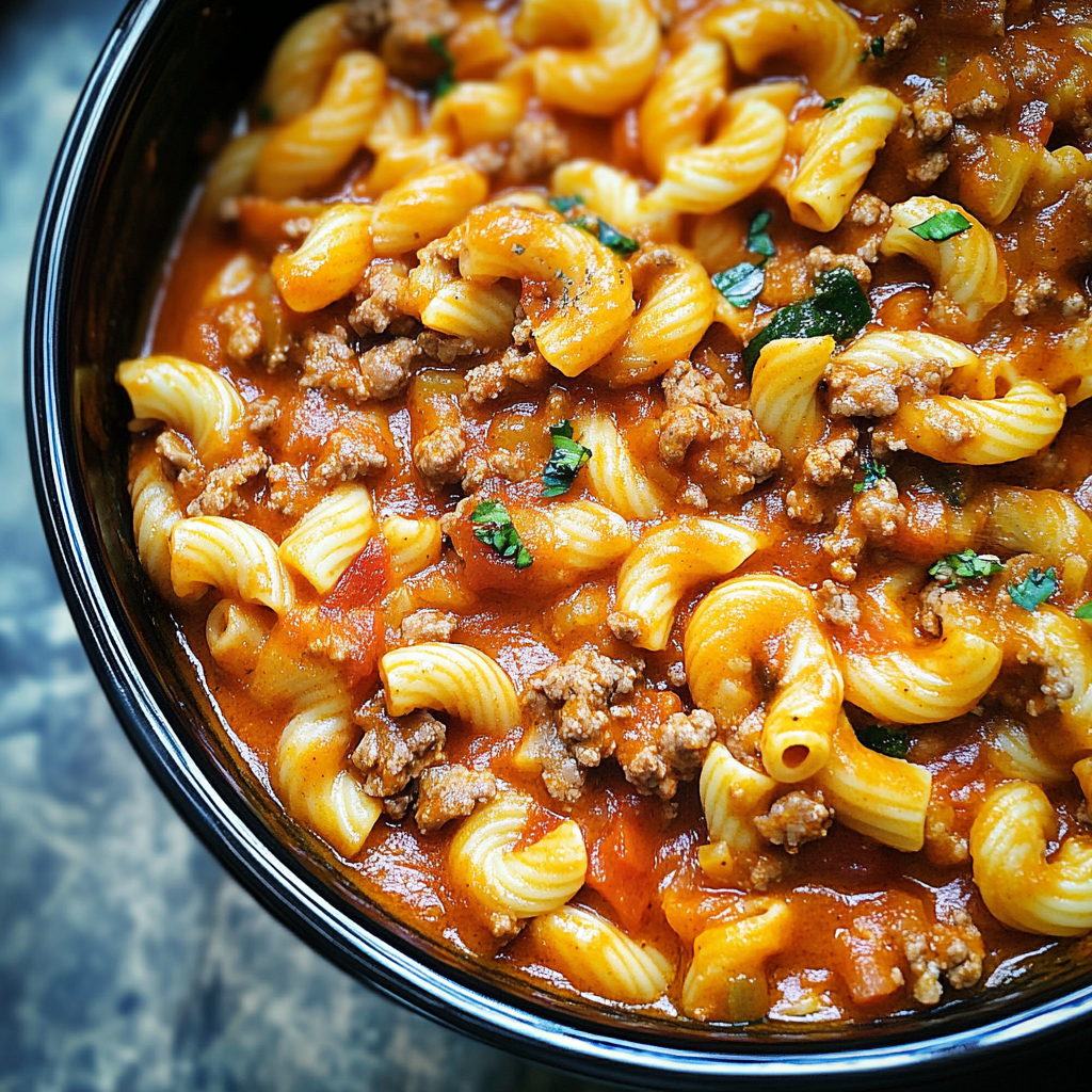 Slow Cooker Taco Pasta