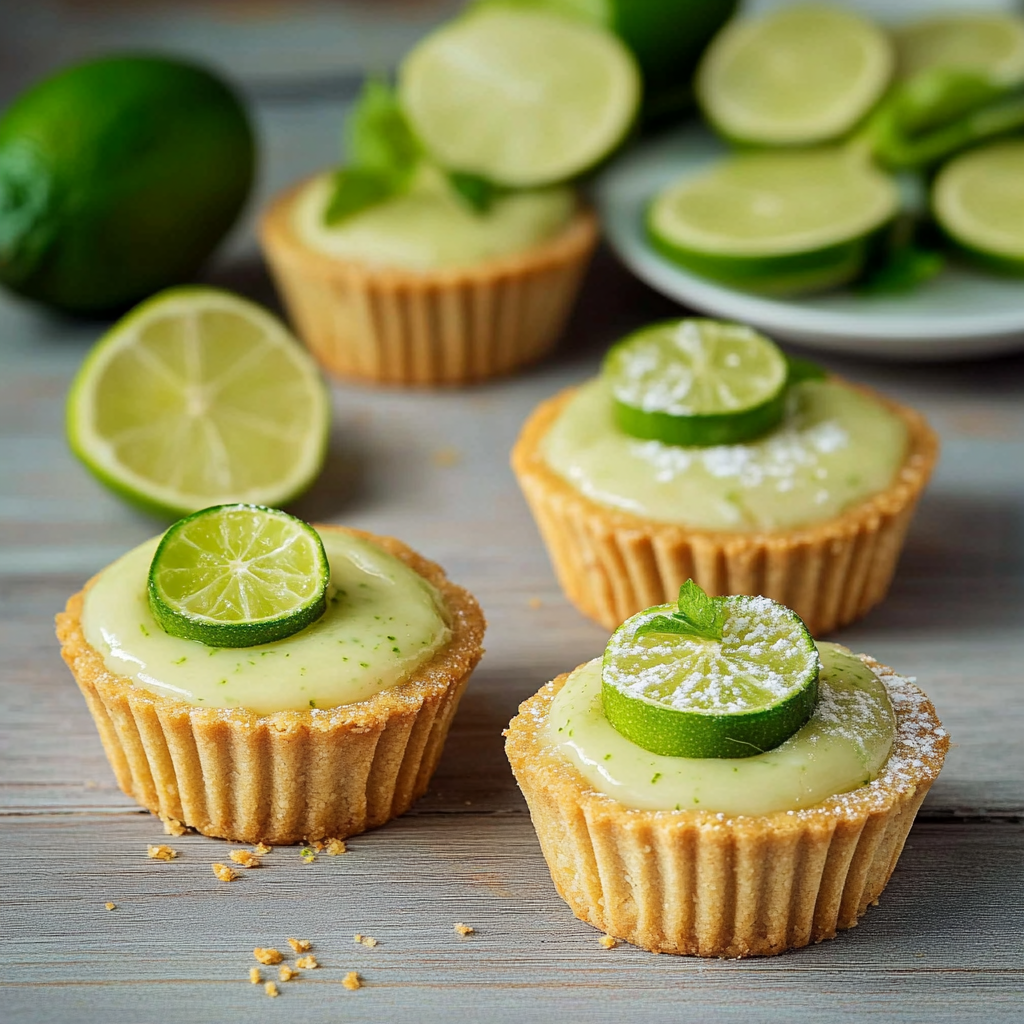 TARTALETAS DE COCO Y LIMA | MINI POSTRES TROPICALES