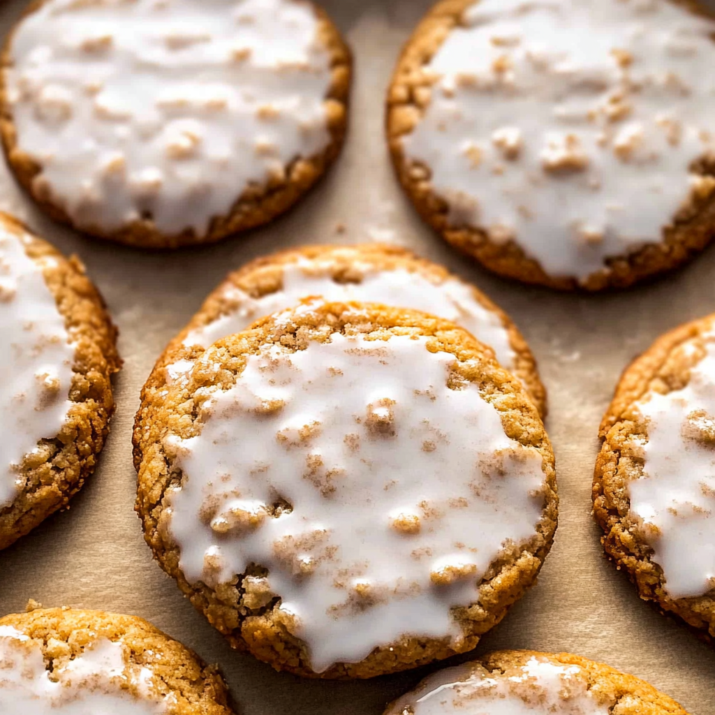 iced oatmeal cookies