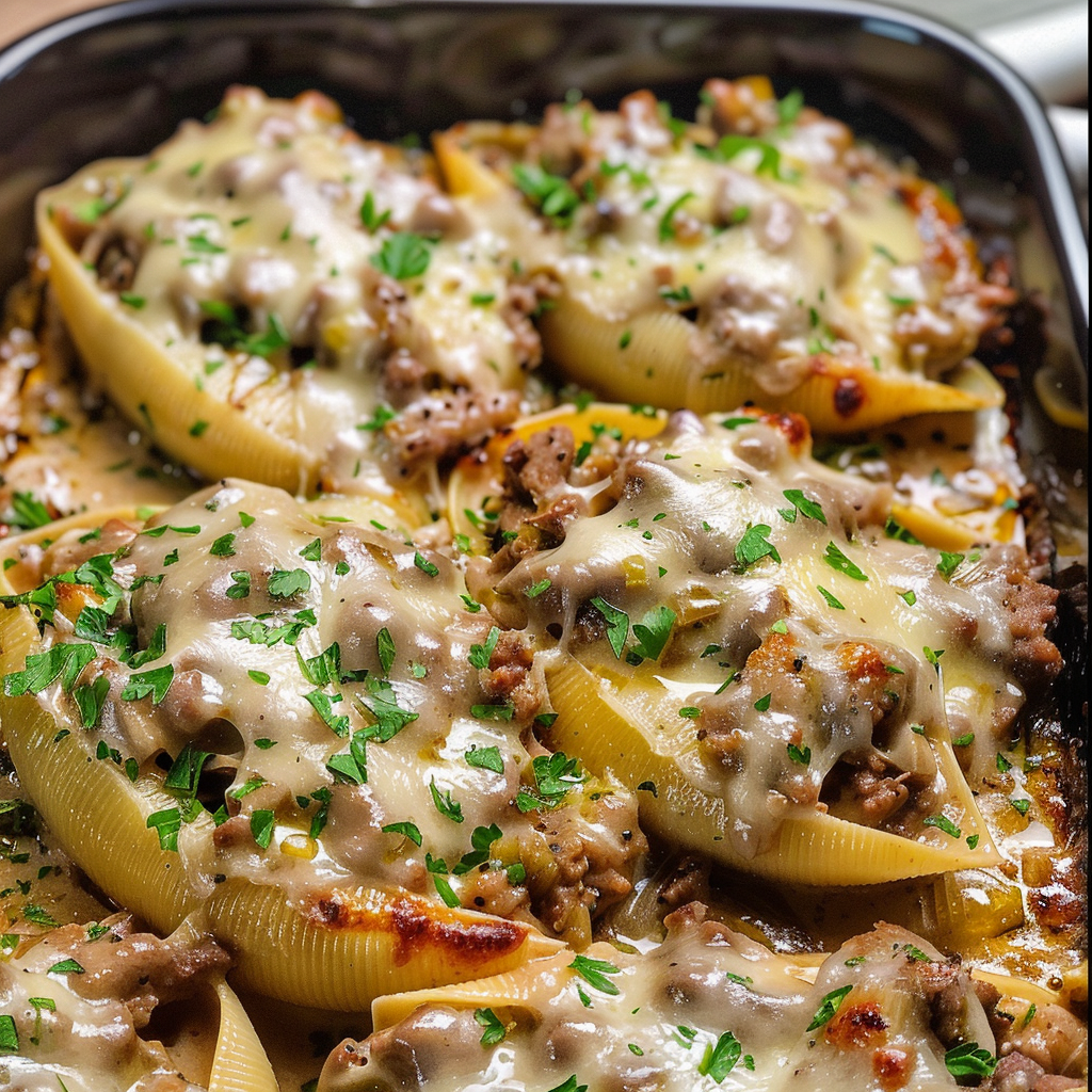 Beef Stroganoff Stuffed Shells Recipe
