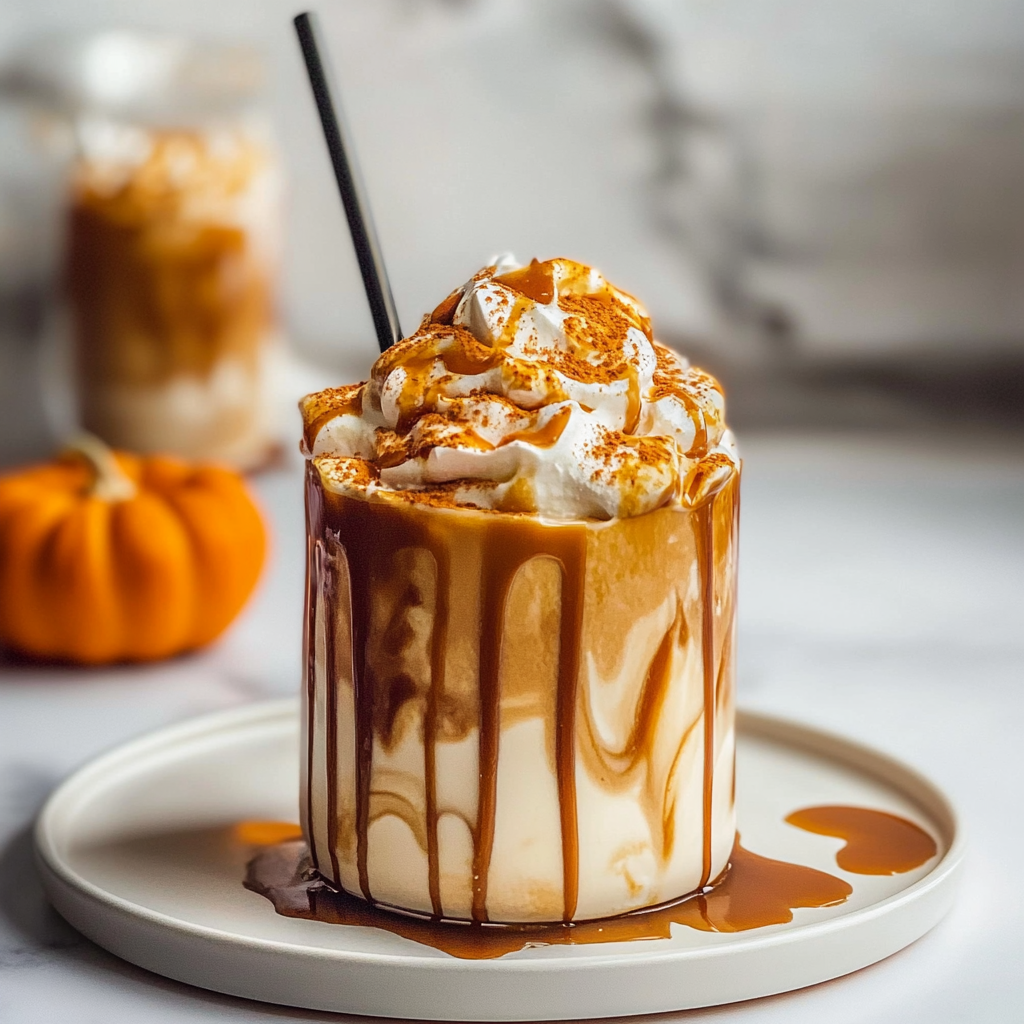 Caramel Pumpkin Spice Iced Coffee Magic