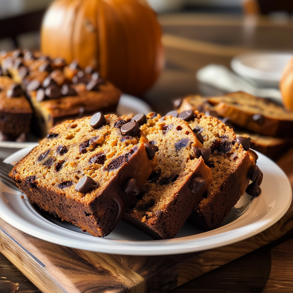 Chocolate Chip Pumpkin Bread Thanksgiving Recipe