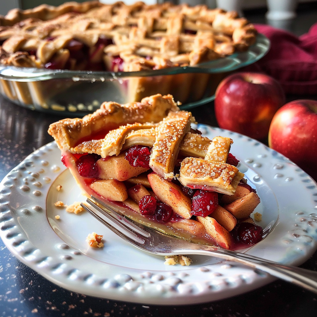 Cranberry-Almond Apple Pie
