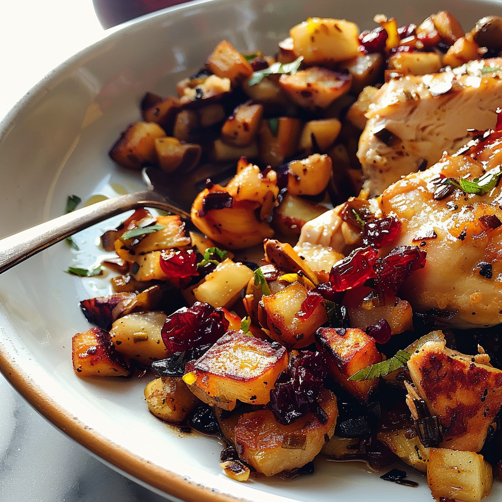 Cranberry Chicken Hash