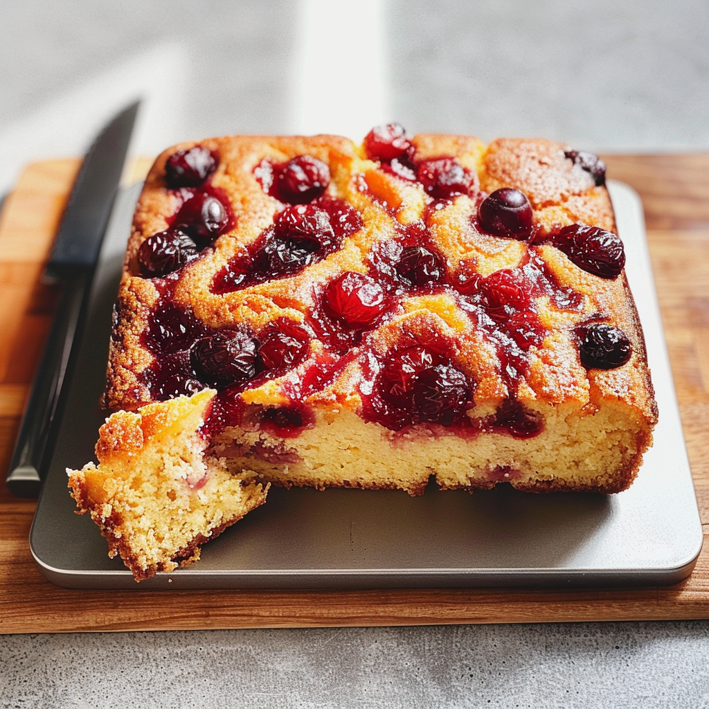 Cranberry Orange Snacking Cake