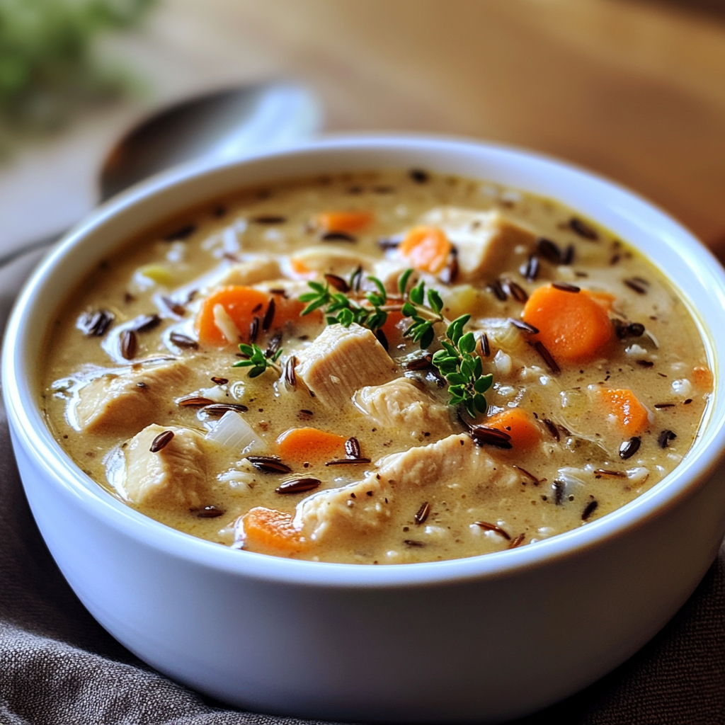 Crockpot Chicken and Wild Rice Soup