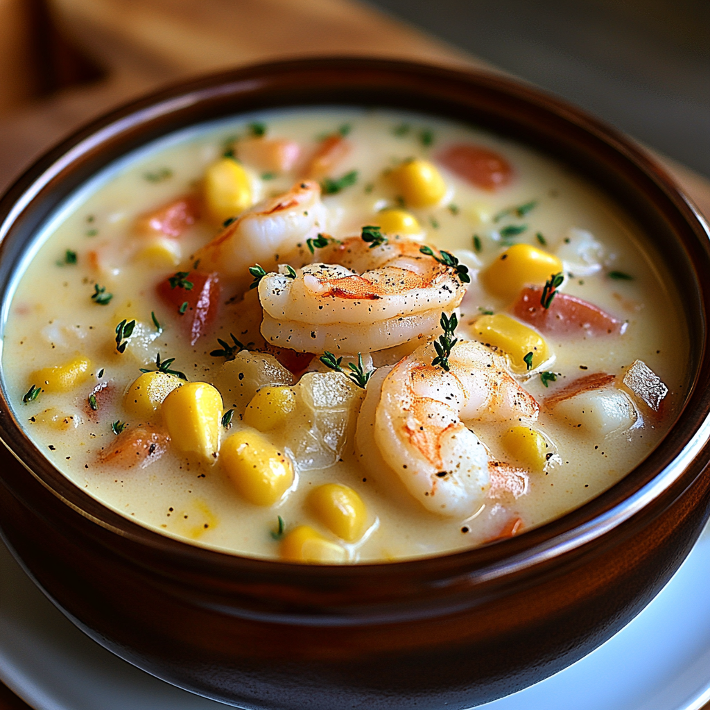 Crockpot Shrimp and Corn Chowder