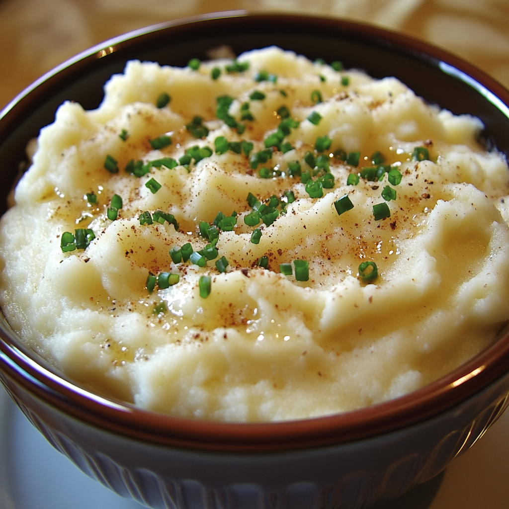 Garlic Mashed Cauliflower Thanksgiving Recipe