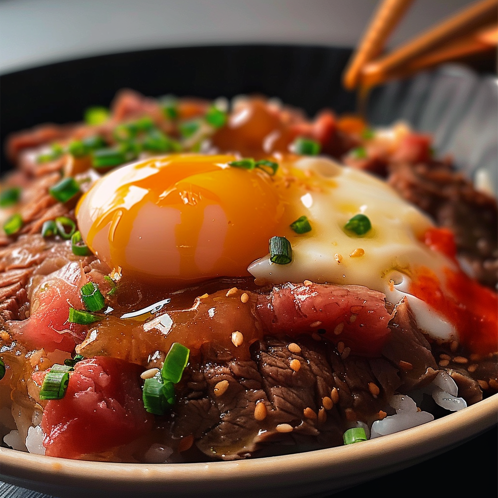 Japanese Beef & Onsen Egg