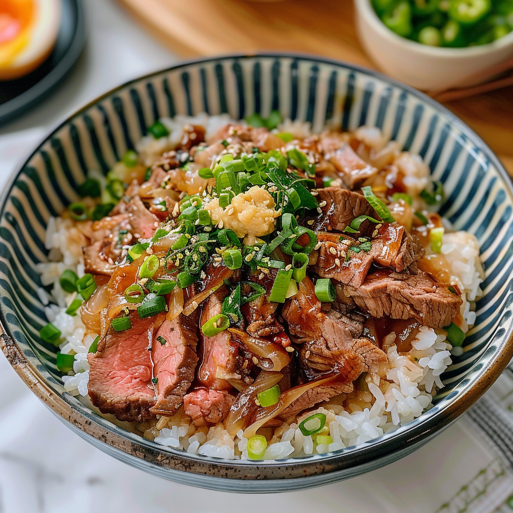 Japanese Beef & Rice Bowls