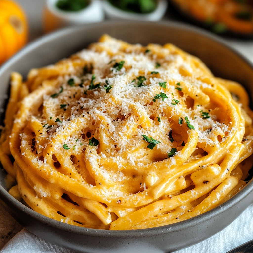 Pumpkin Alfredo Pasta