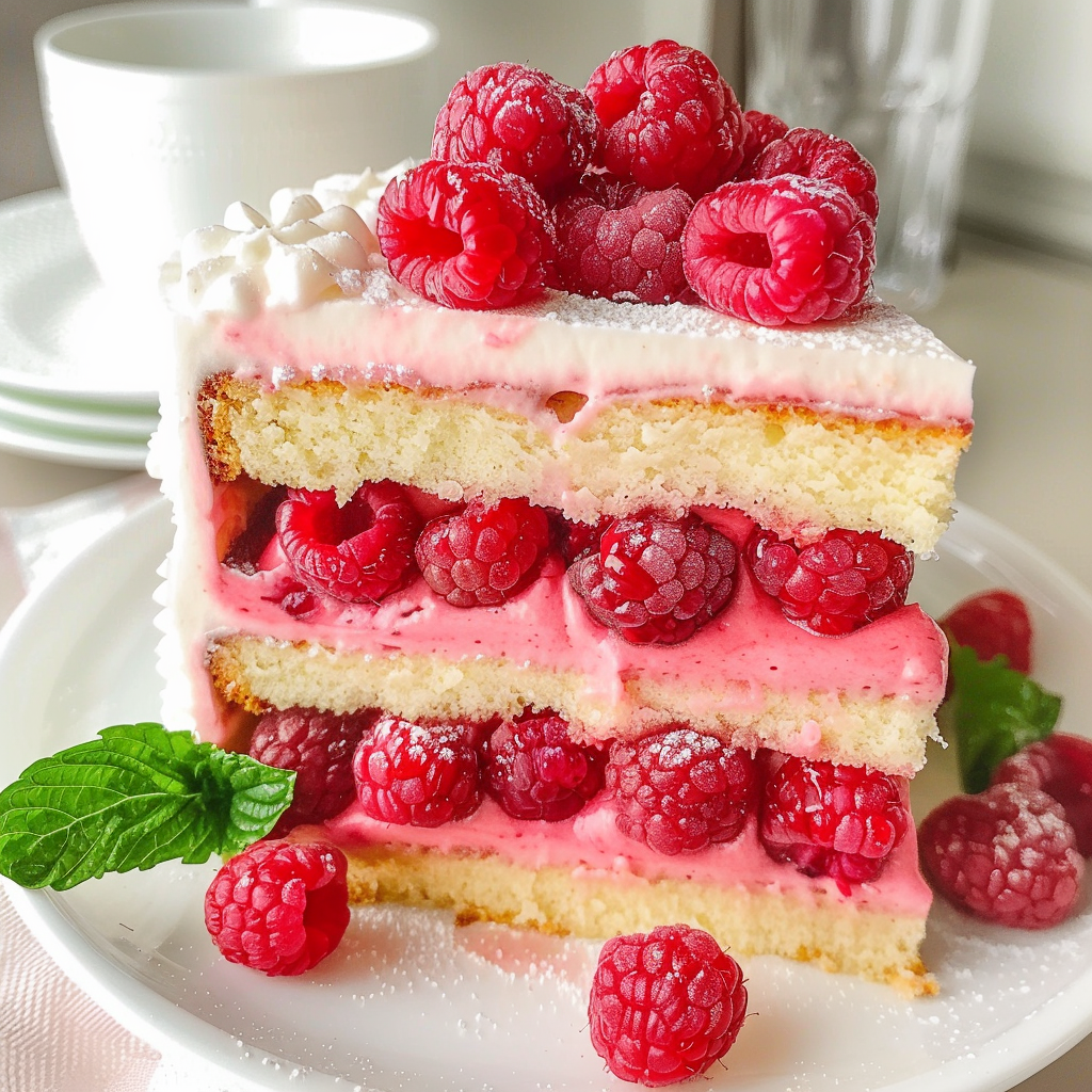 Raspberry Vanilla Cake