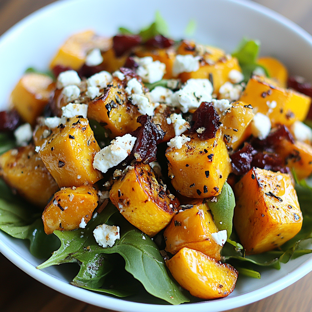 Roasted Butternut Squash Salad Thanksgiving Recipe