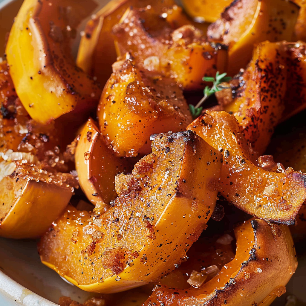 Roasted Butternut Squash with Brown Sugar