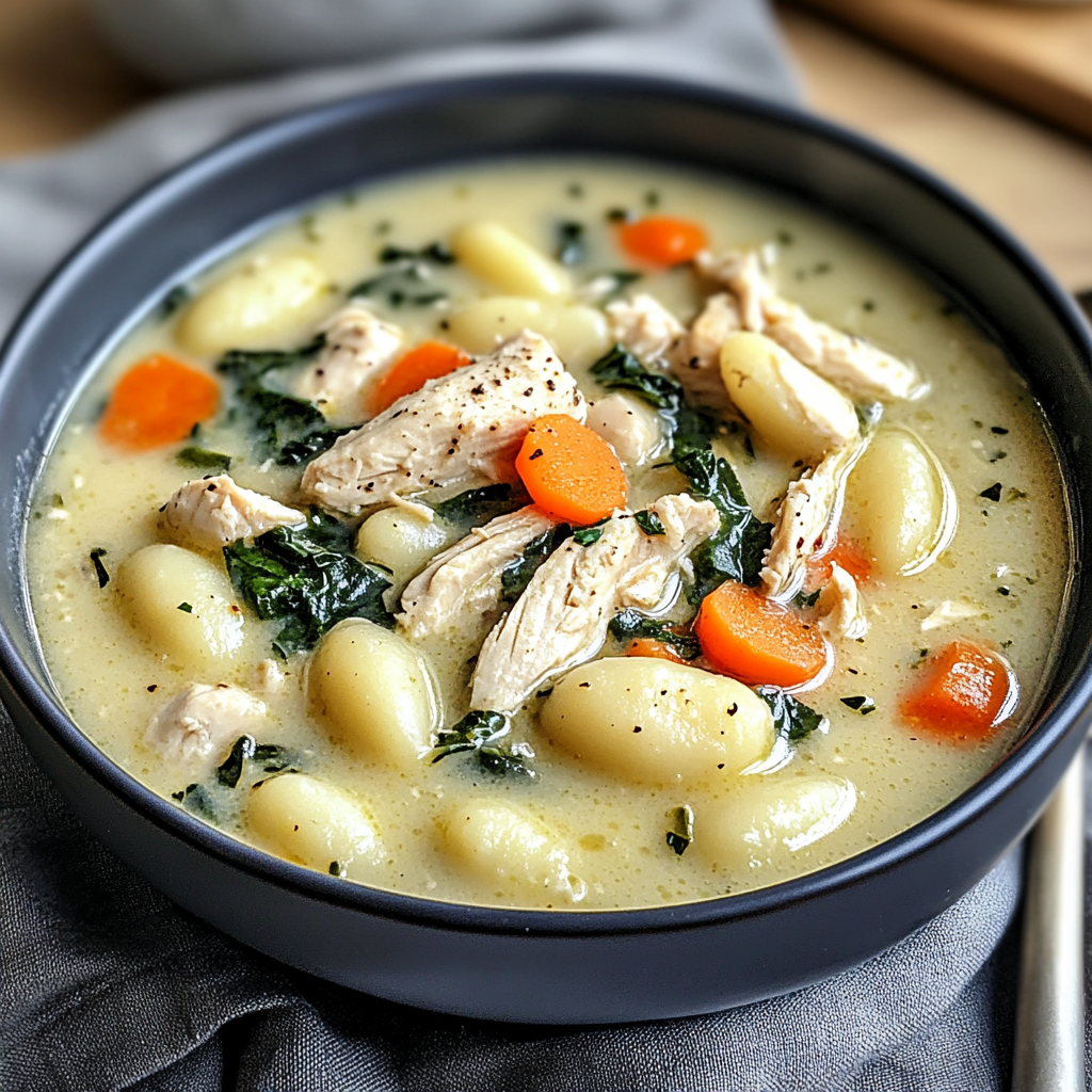 Slow Cooker Chicken Gnocchi Soup