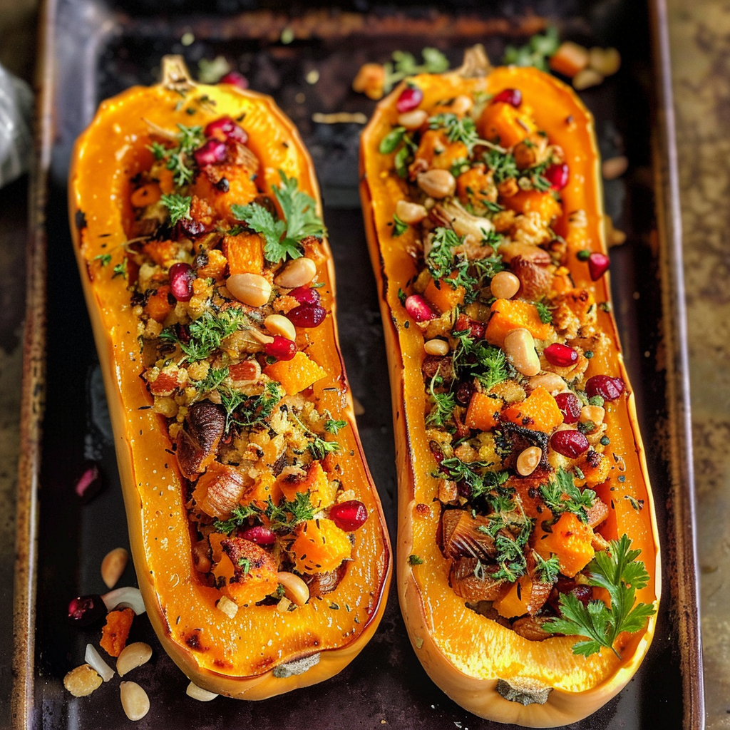 Stuffed Butternut Squash Recipe