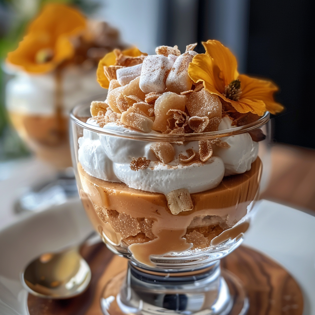 Sweet Potato and Marshmallow Mousse Parfait