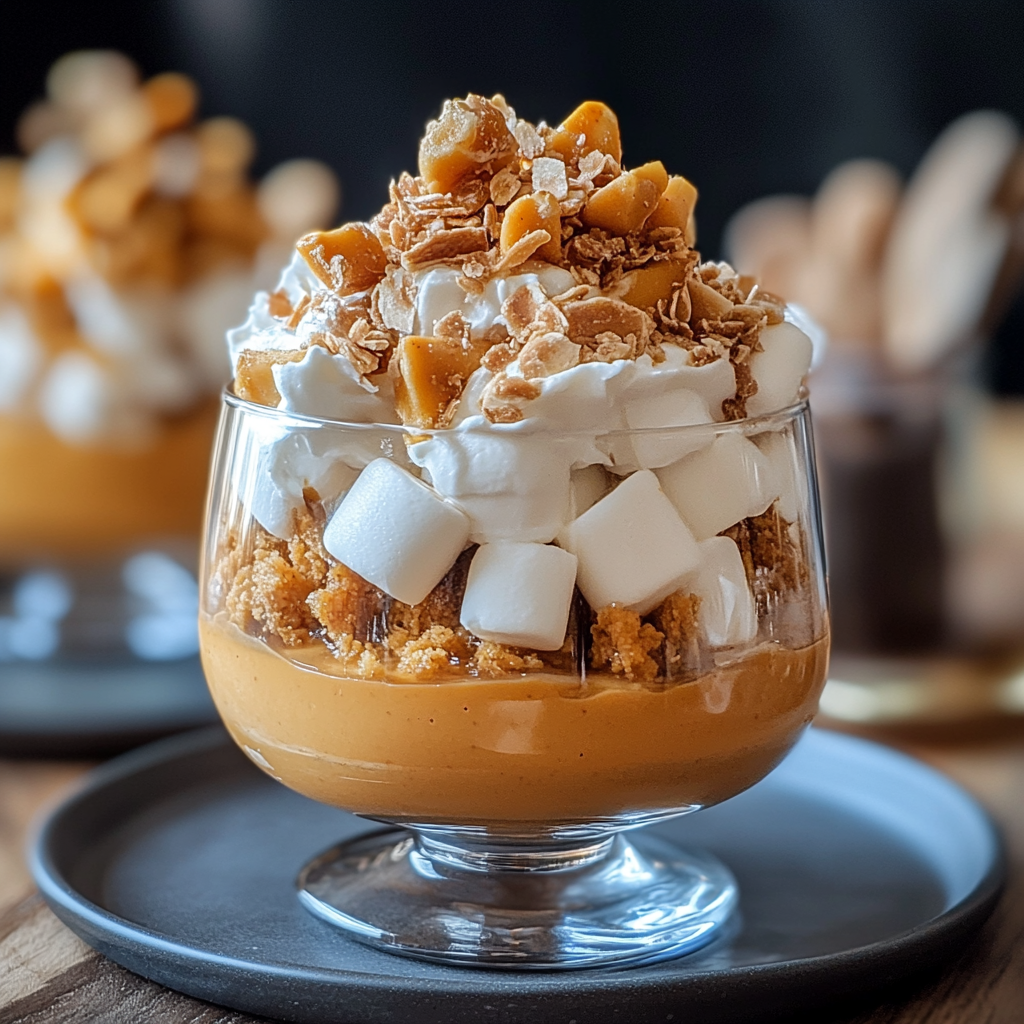  Sweet Potato and Marshmallow Mousse Parfait