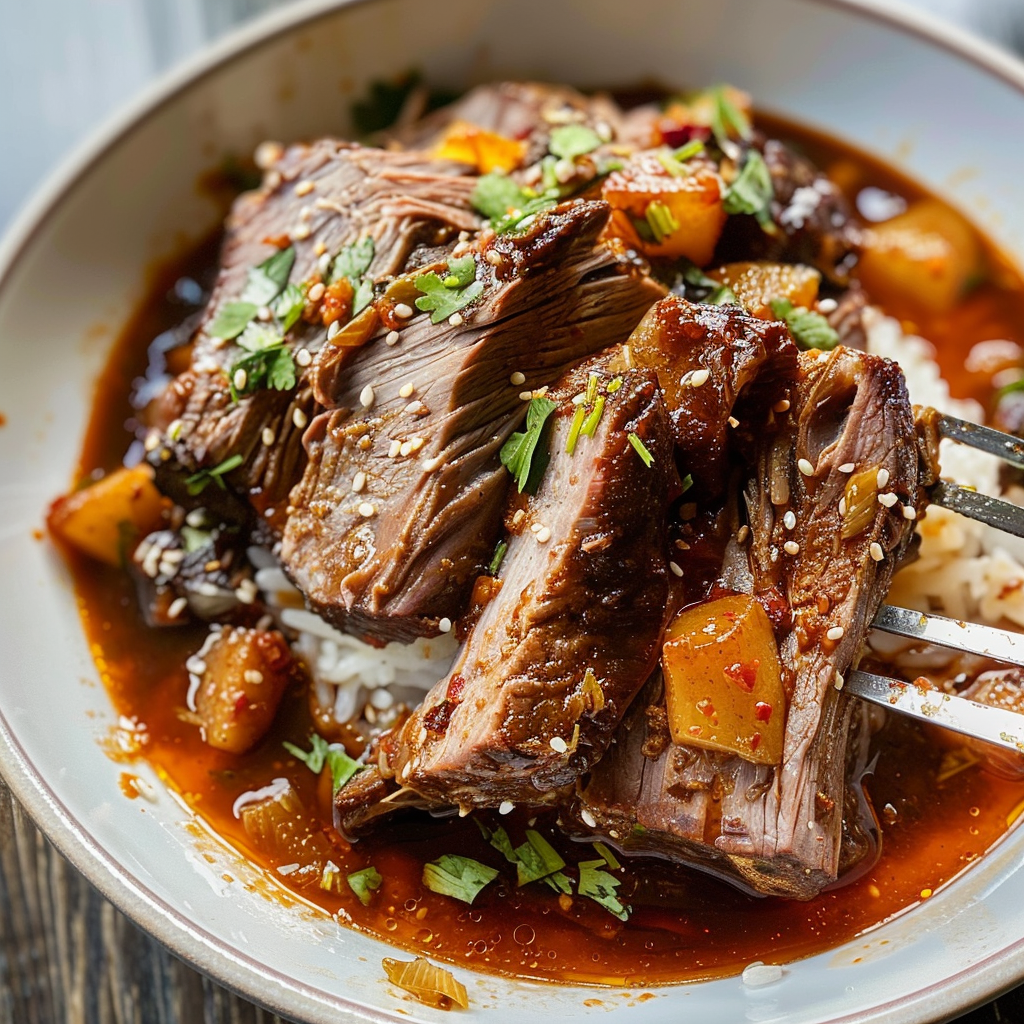 Traeger Korean Style Pot Roast