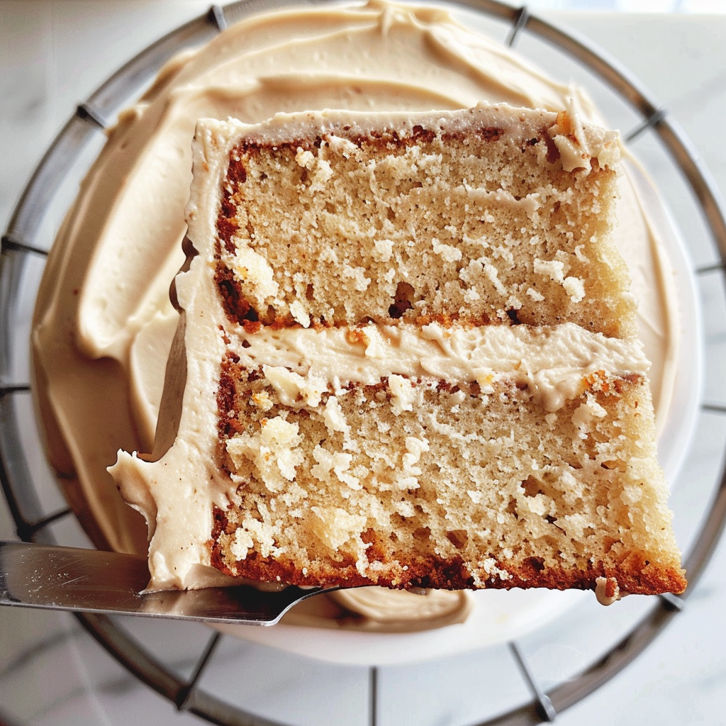 Vanilla Honey Cake with Coffee Cream Cheese Frosting