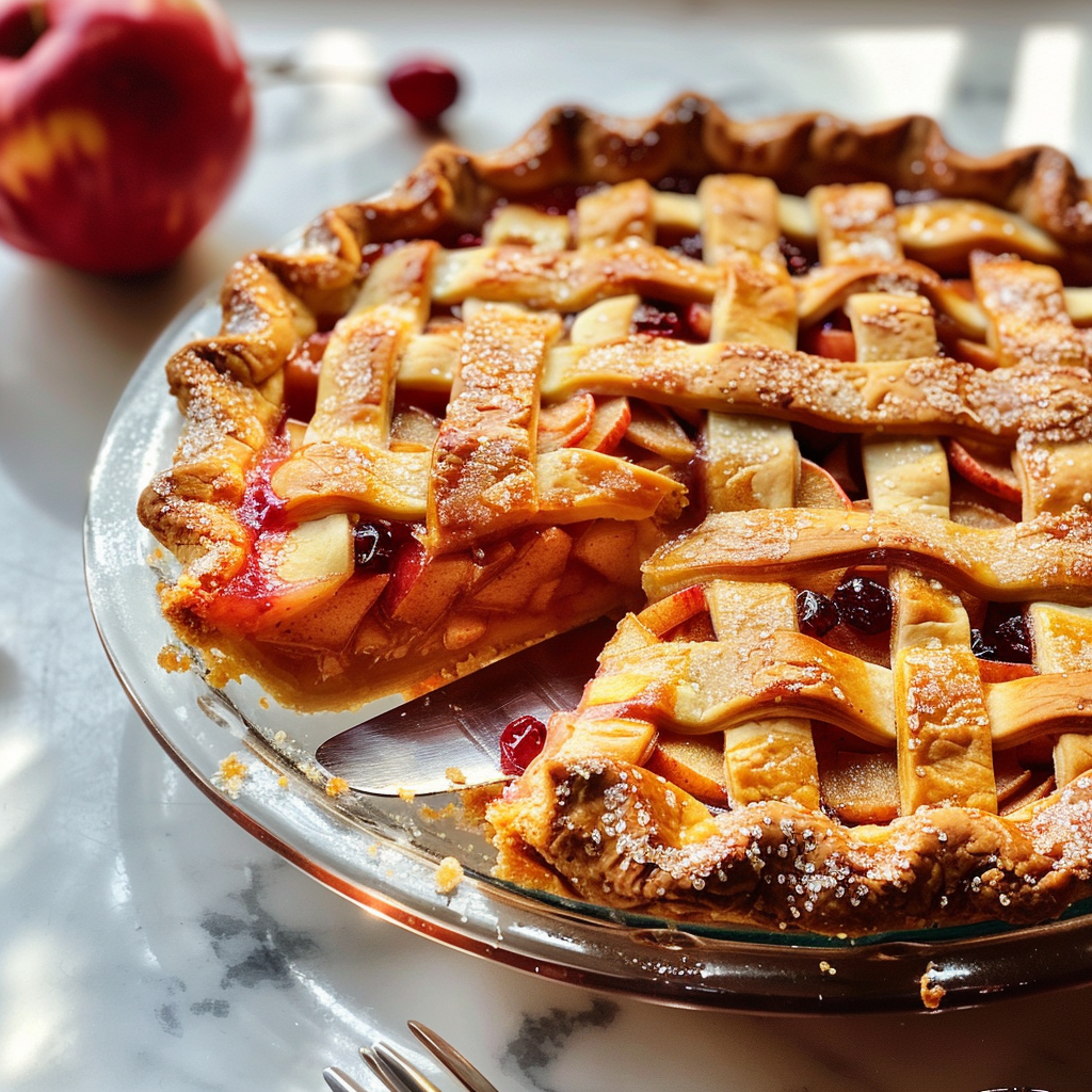 Apple Cranberry Pie