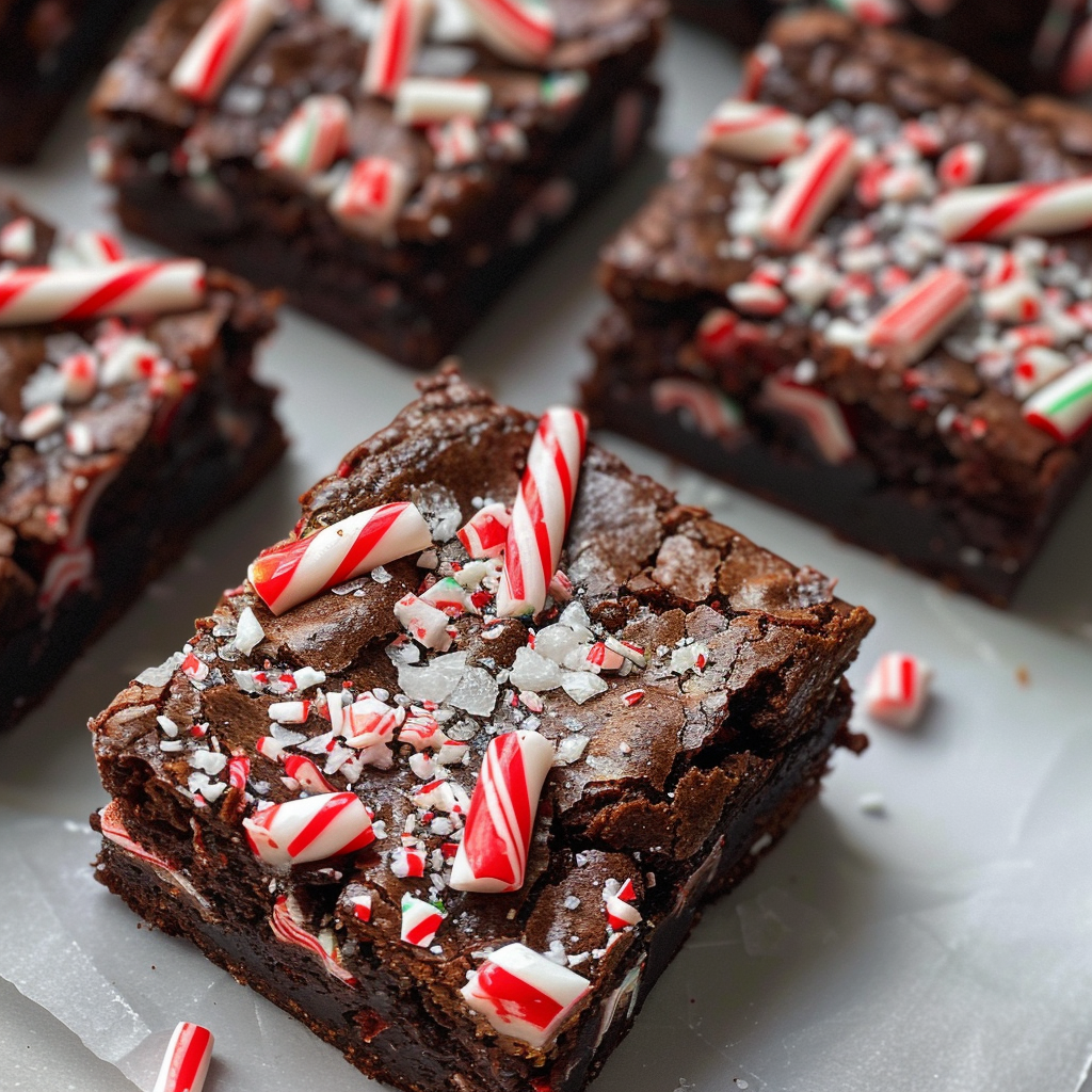 Candy Cane Brownies