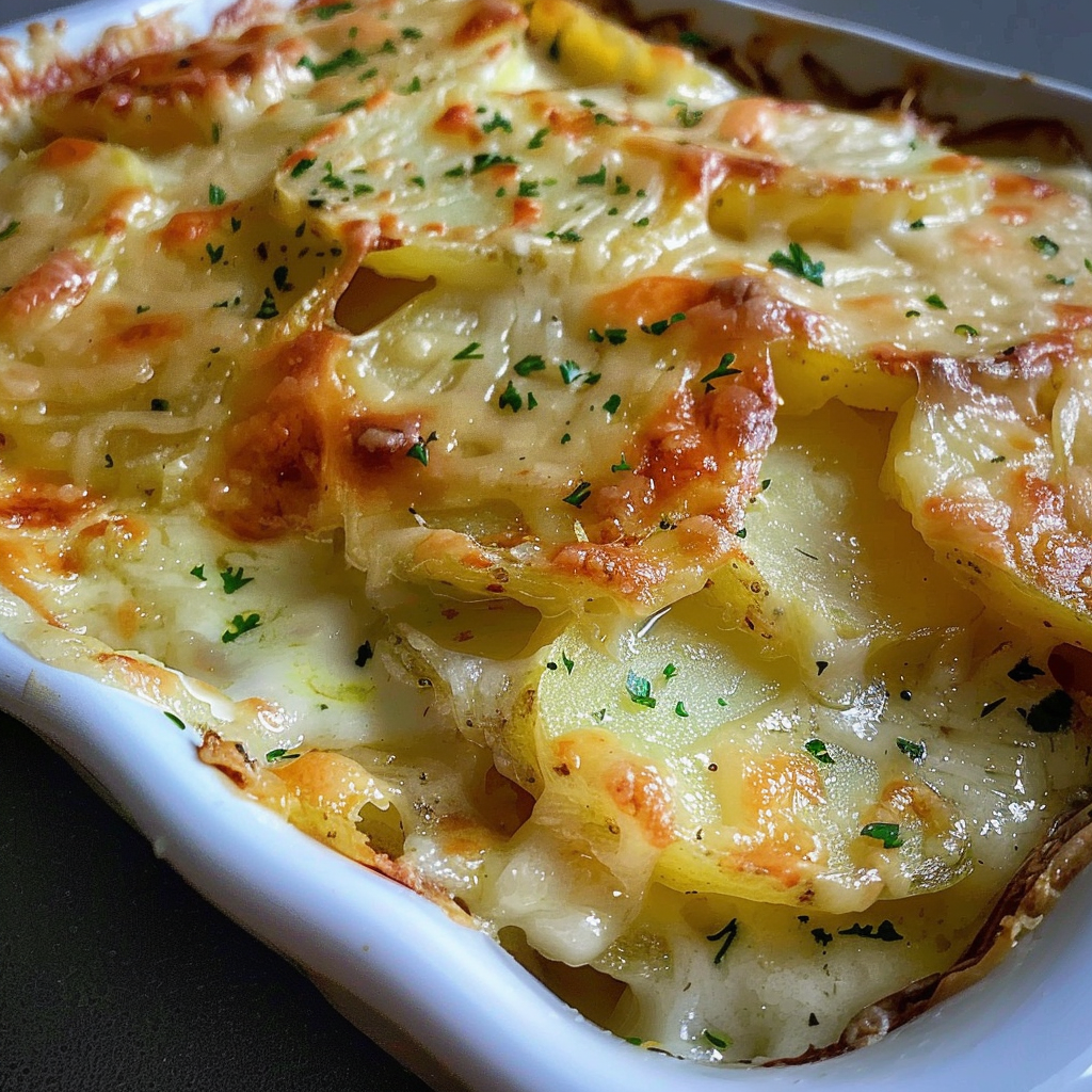 Cheesy potato bake recipe