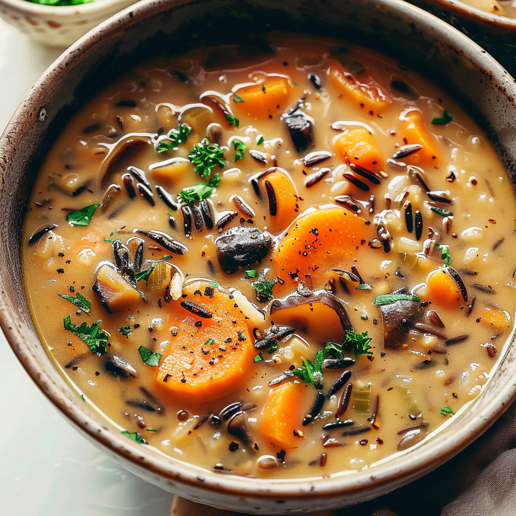 Cozy Autumn Wild Rice Soup
