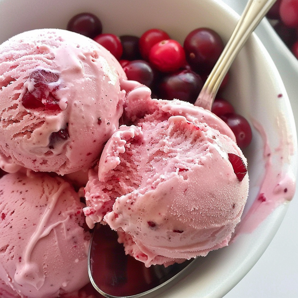 Cranberry Ice Cream