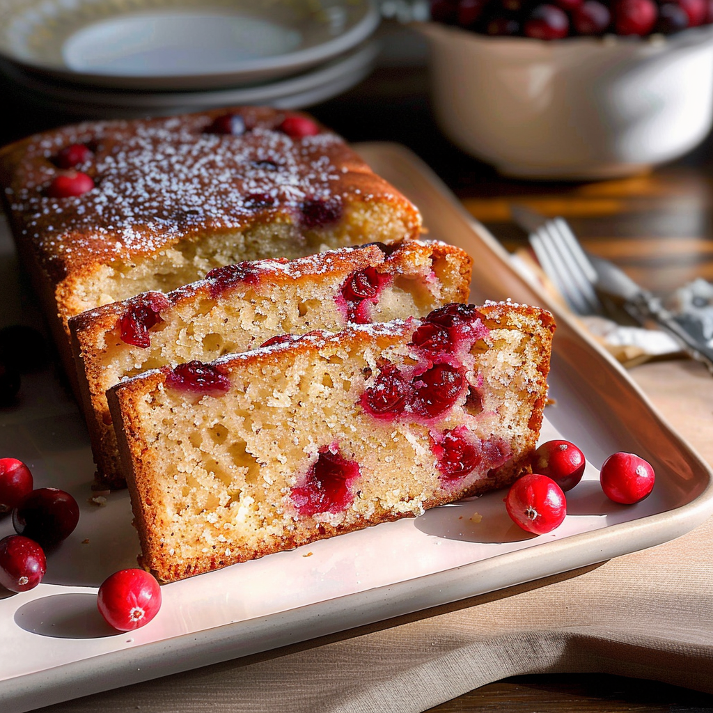 Fresh Cranberry Tea Cake