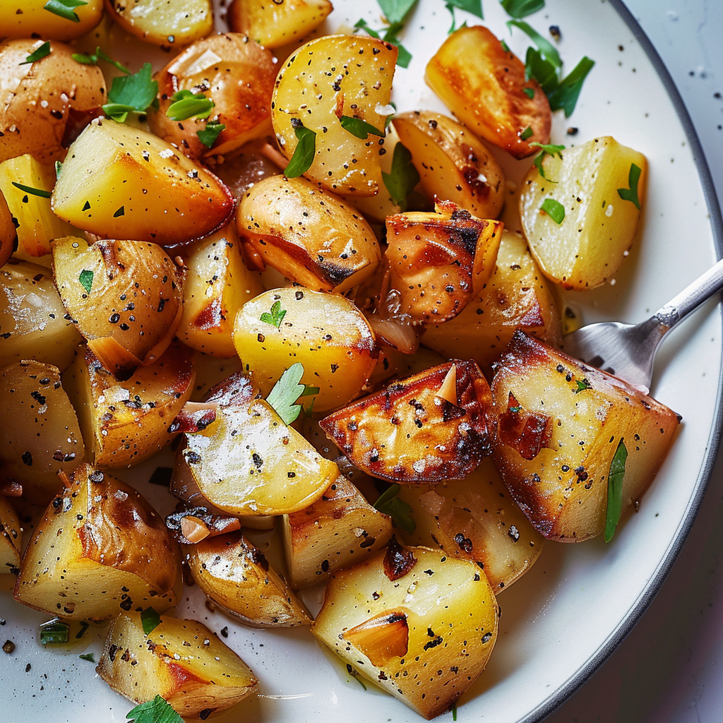 Greek Potatoes With Lemon and Garlic