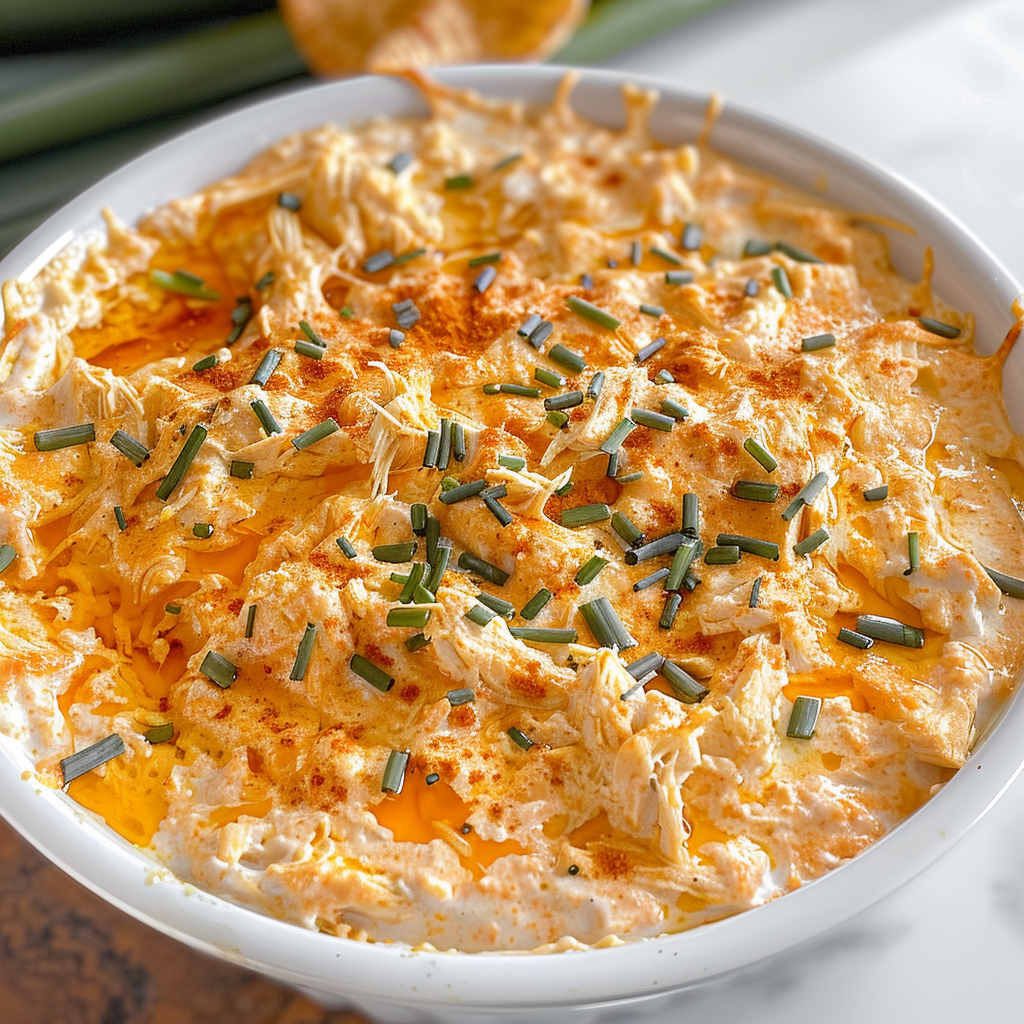 Greek Yogurt Buffalo Chicken Dip