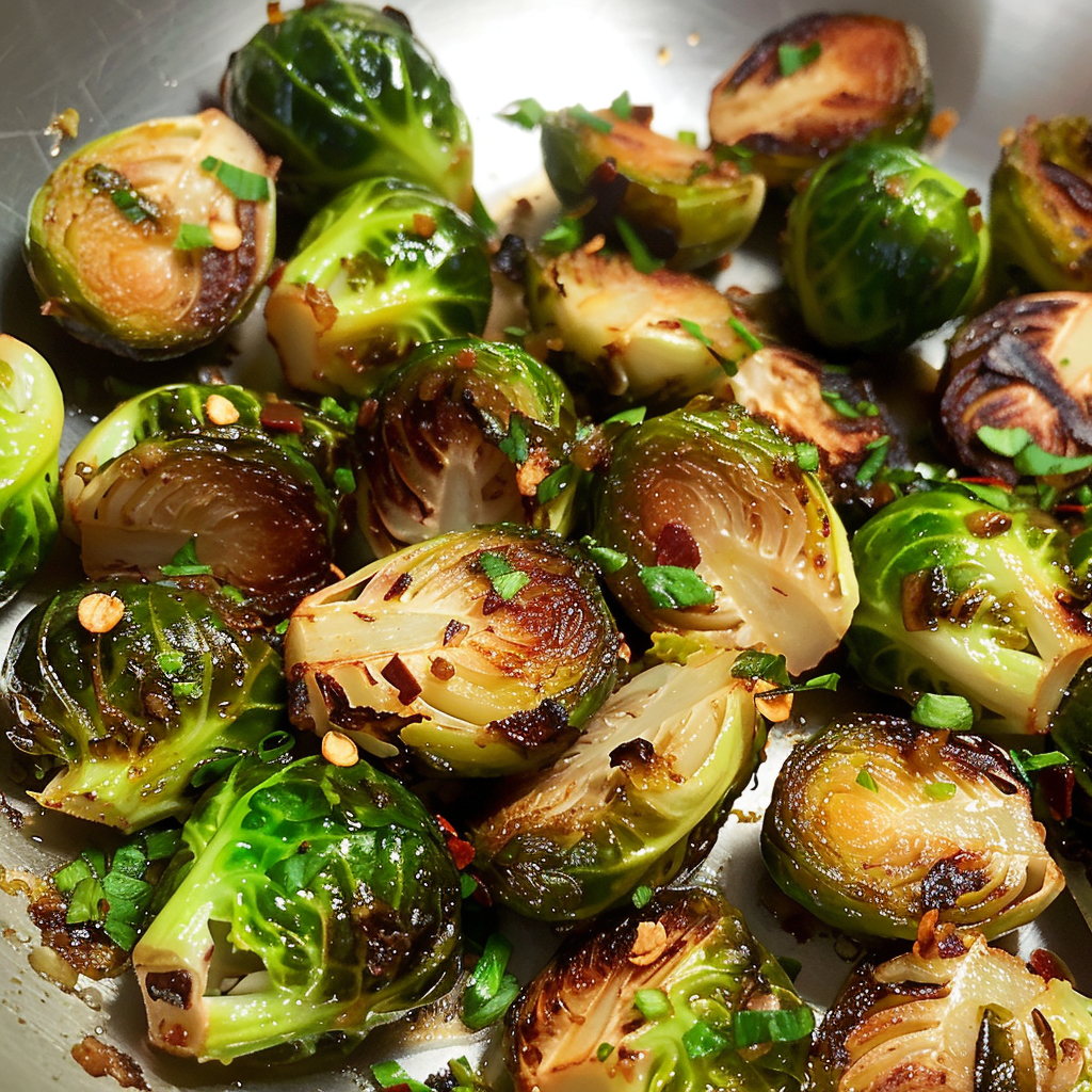 Pan-Fried Brussels Sprouts