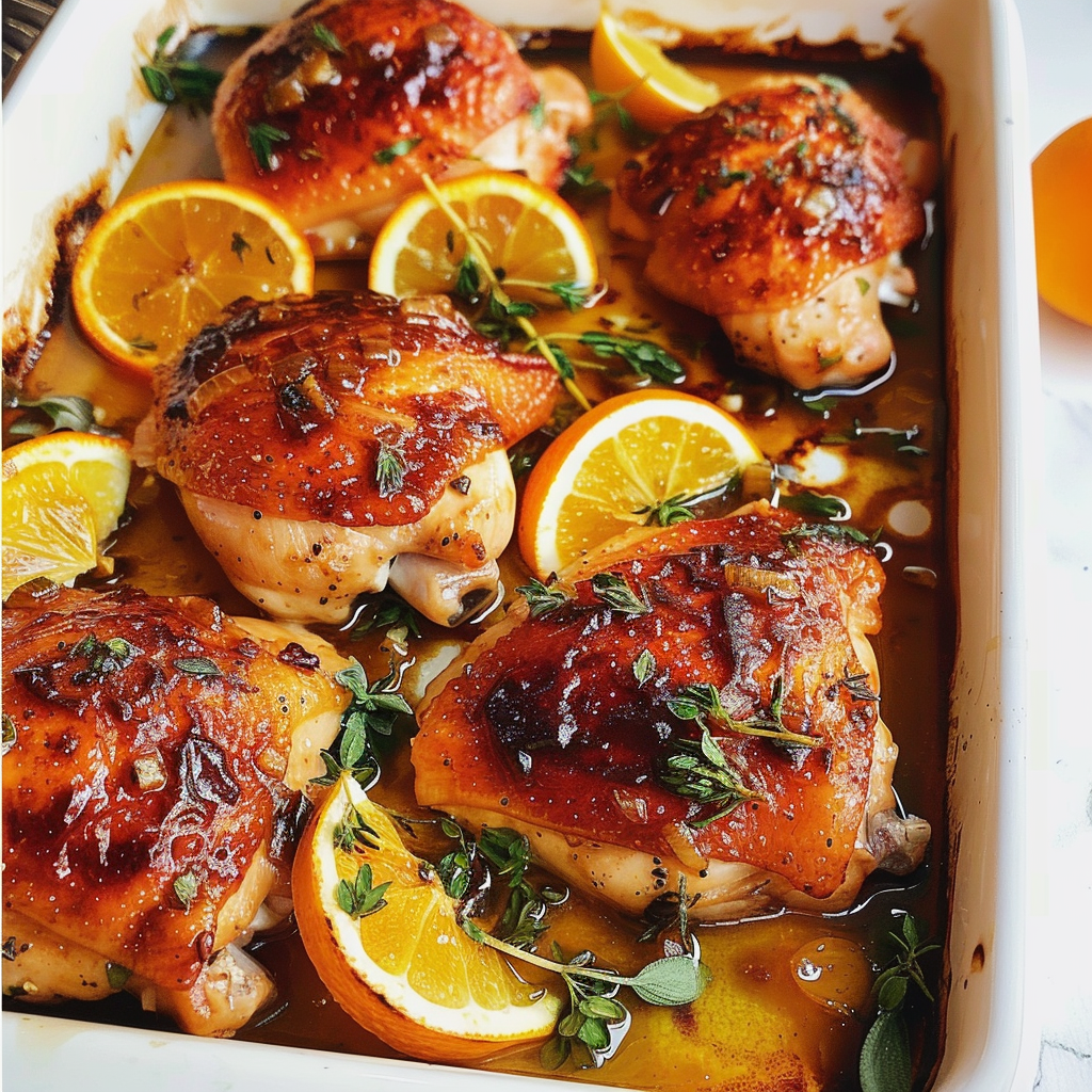 Sheet Pan Citrus-Glazed Chicken