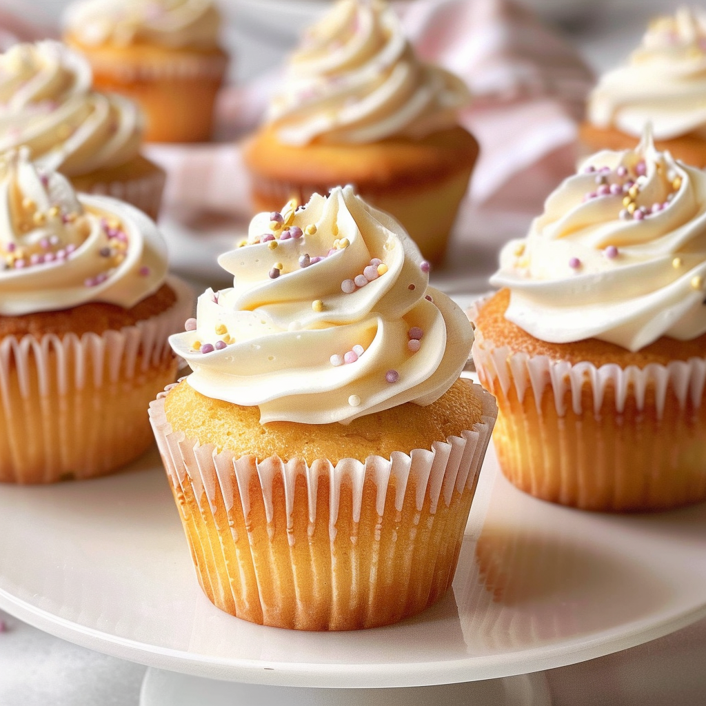 Vanilla Cupcakes with Buttercream Icing