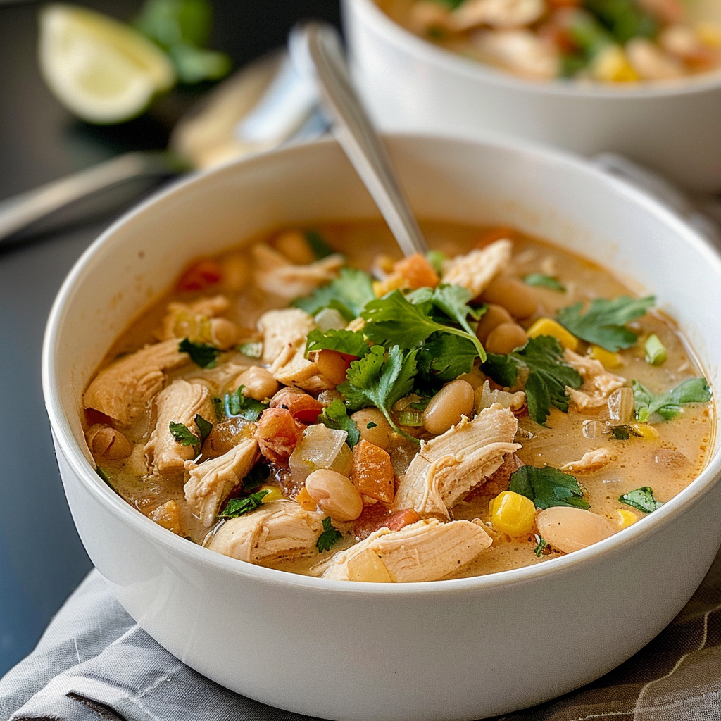 White Chicken Chili for Two