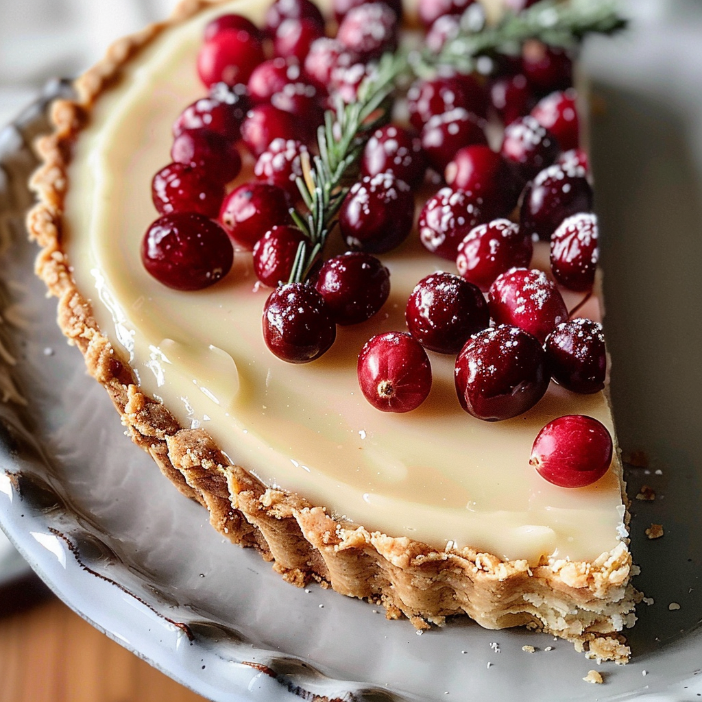 White Chocolate Cranberry Tart