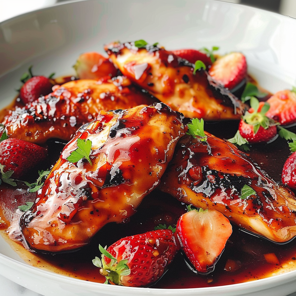 Barbecued Strawberry Chicken