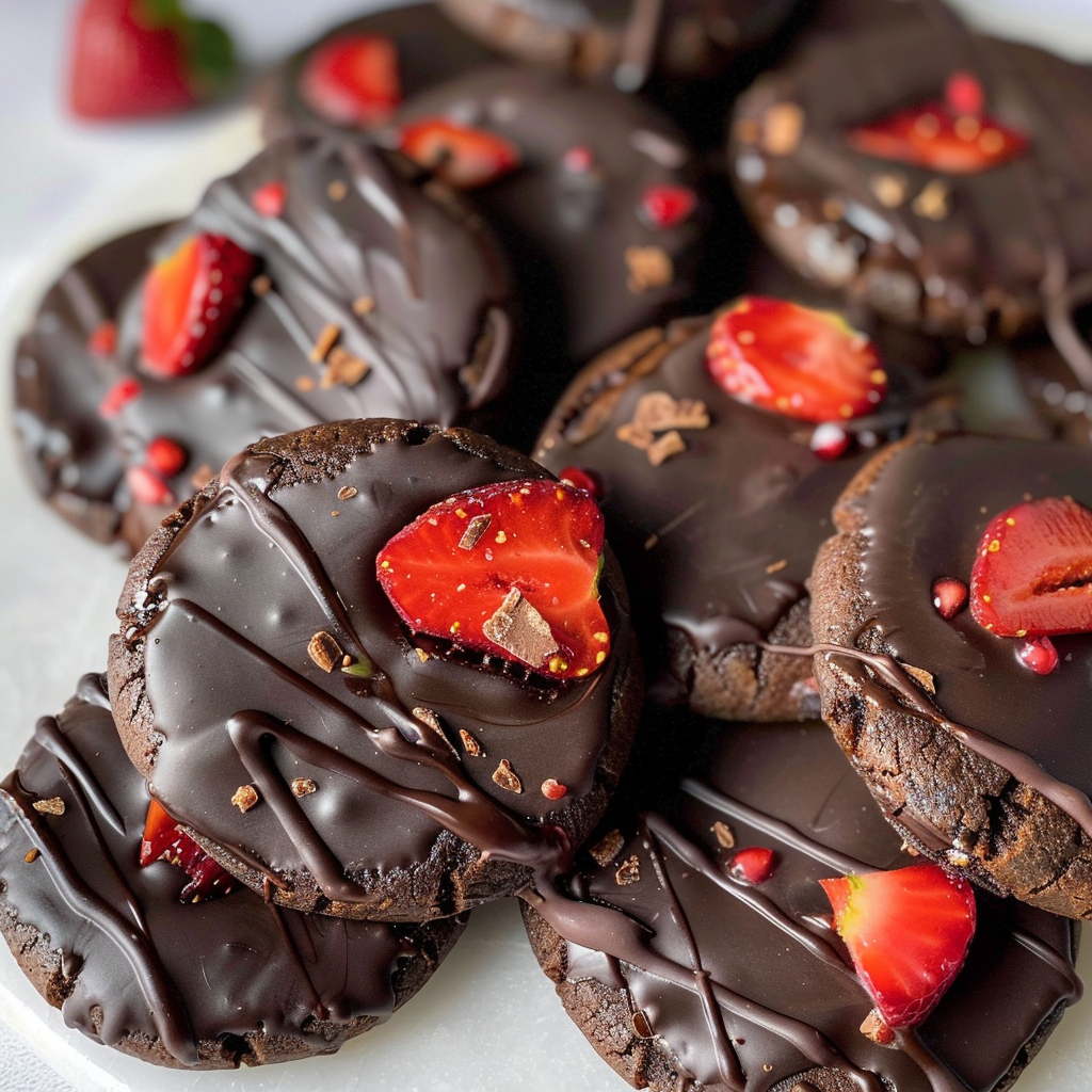 Chocolate Covered Strawberry Cookies