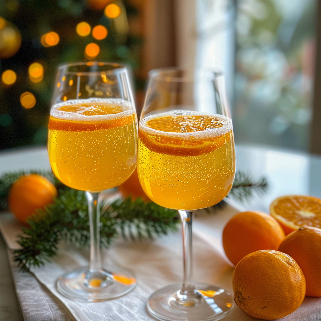 Clementine Champagne Spritz (Christmas Recipe)