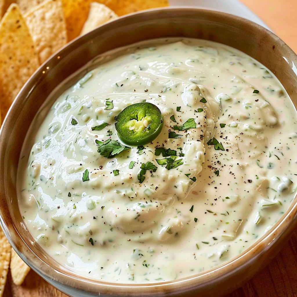Copycat Chuy's Creamy Jalapeno Ranch Dip