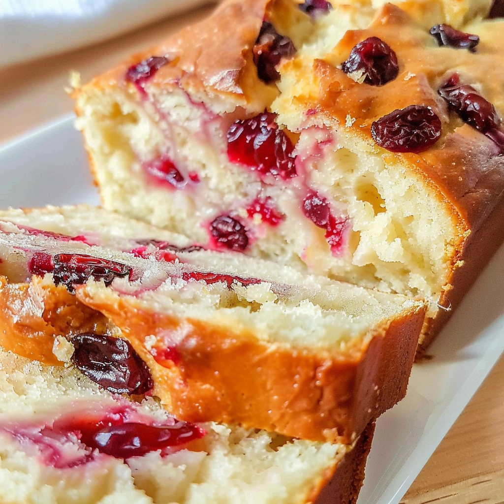 Cream Cheese Cranberry Bread