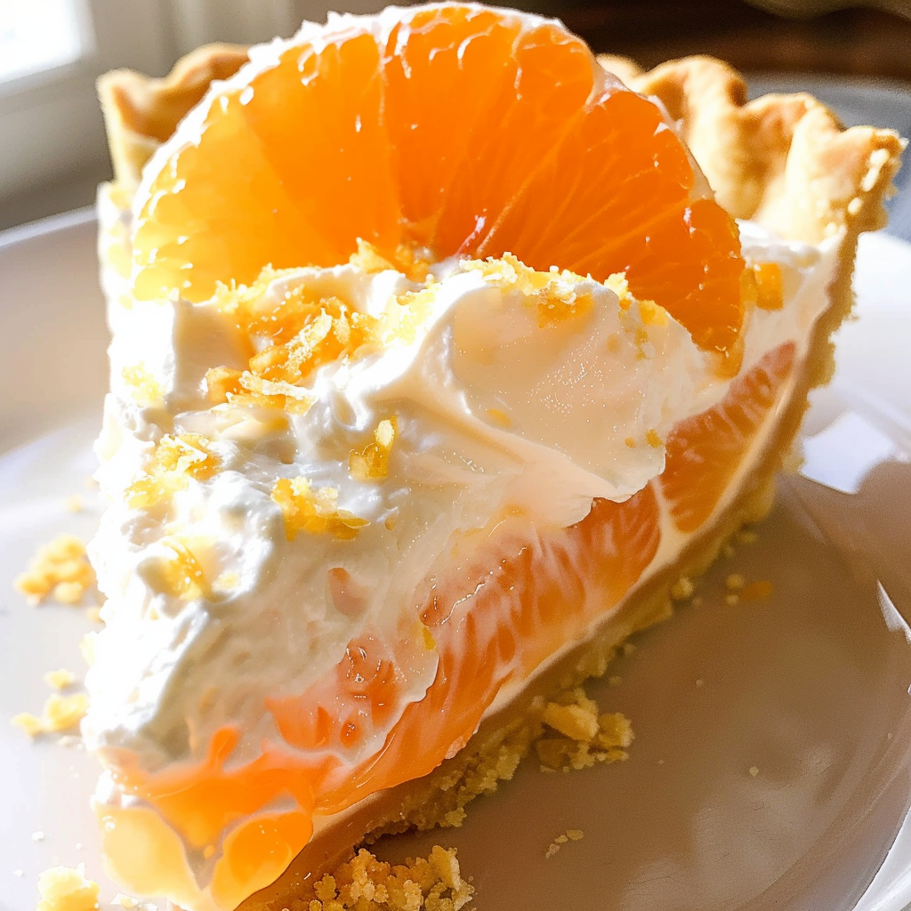 Creamy Orange Pie (No Bake)