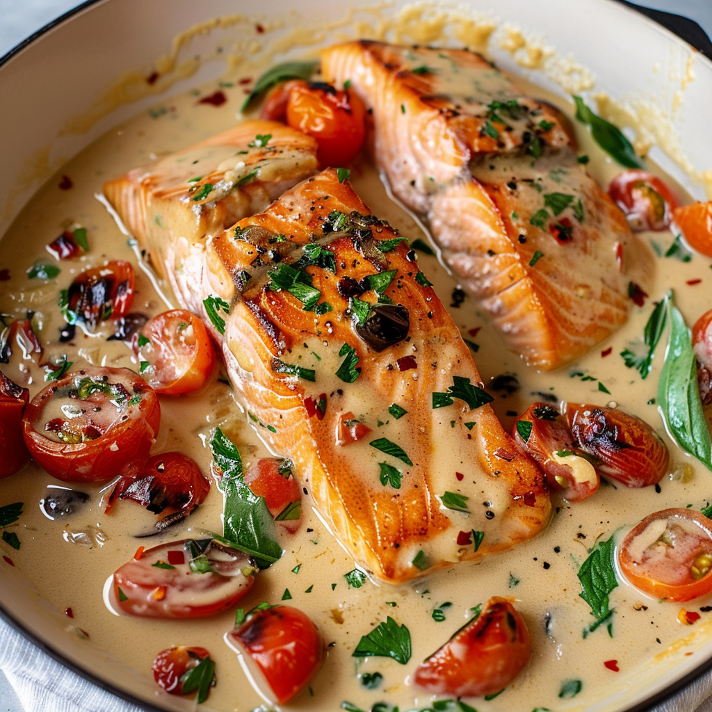 Creamy Tuscan Salmon Recipe