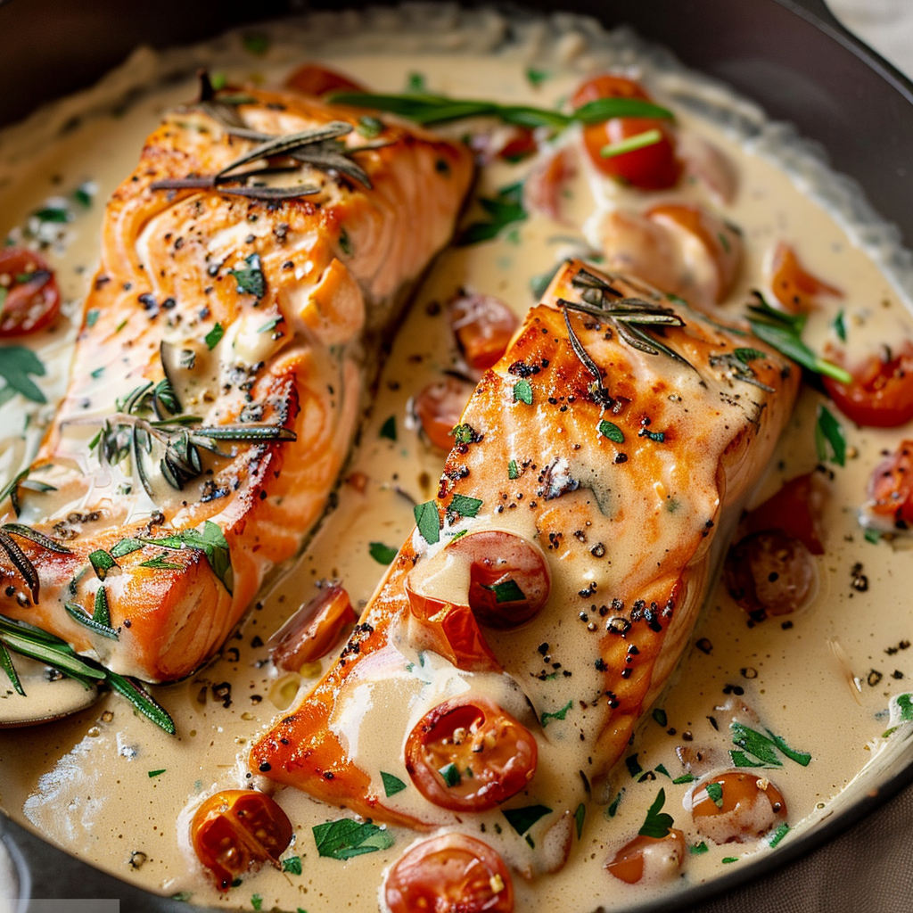 Creamy Tuscan Salmon Recipe