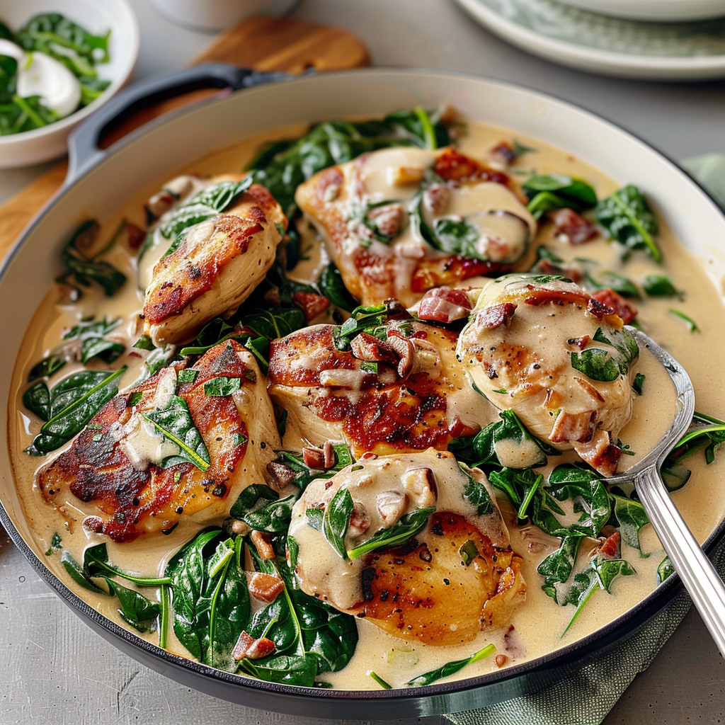 Creamy spinach chicken