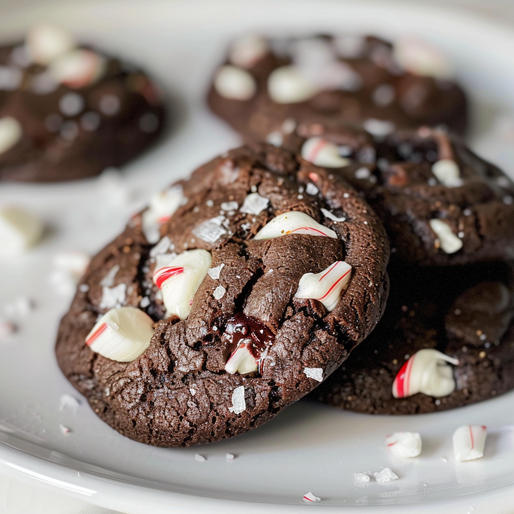 Double Chocolate Peppermint Cookies